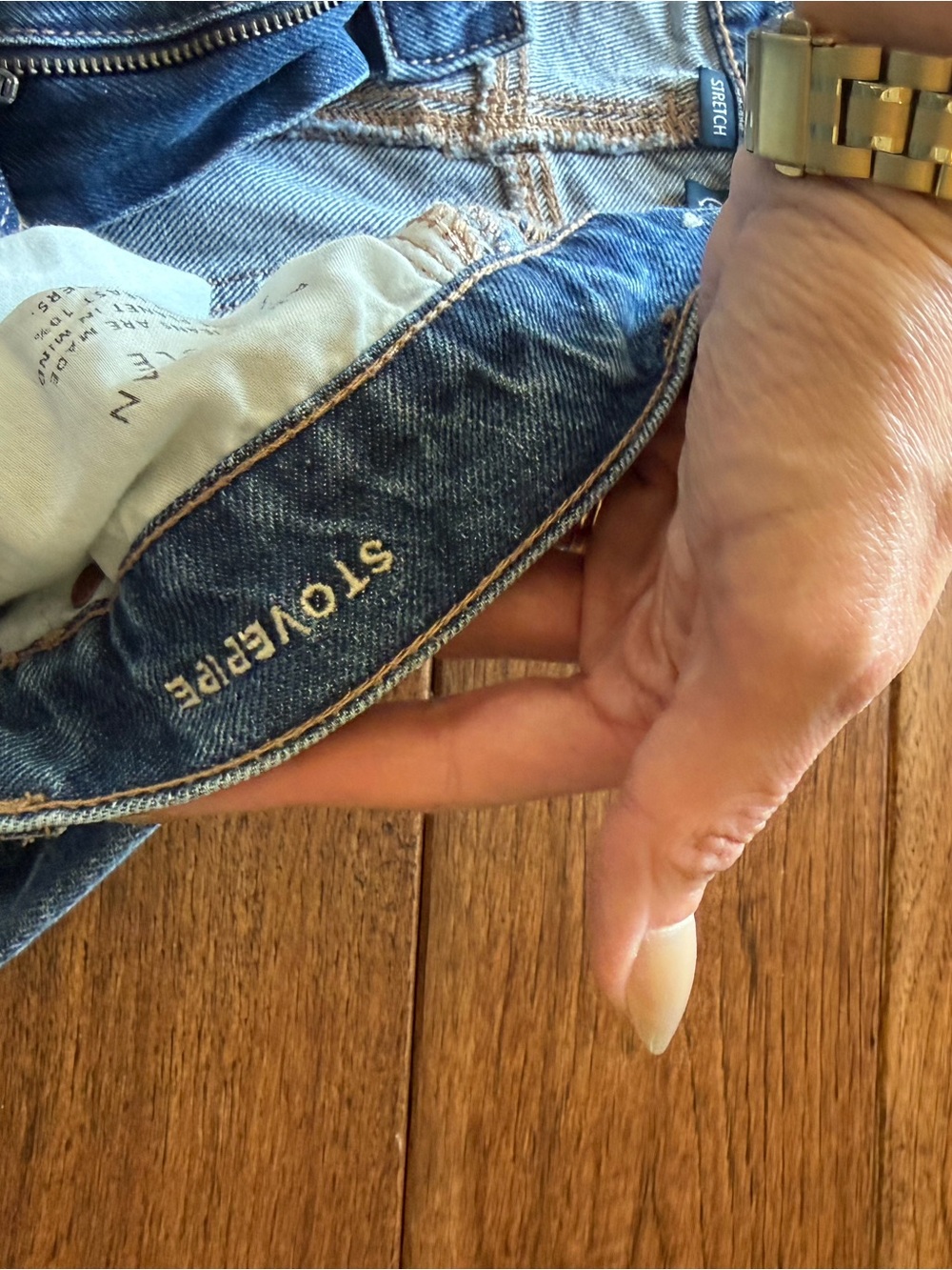 American Eagle Outfitters Light Blue stovepipe Jeans - Picture 4 of 9